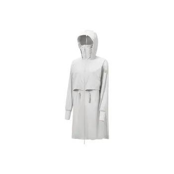 XTEP Trench Coat Women's Cloud Peak Gray