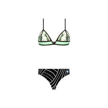 SISII LEE Two Piece Swimsuits Women's Mint Green Print