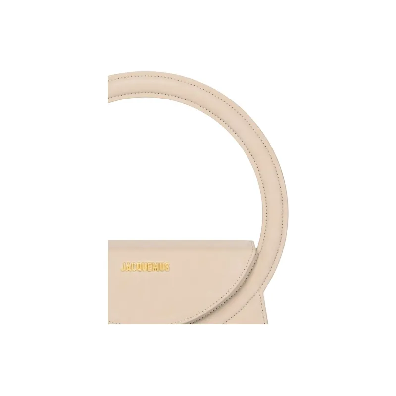 Jacquemus Le Sac Rond Circle Purse Dark Beige-3