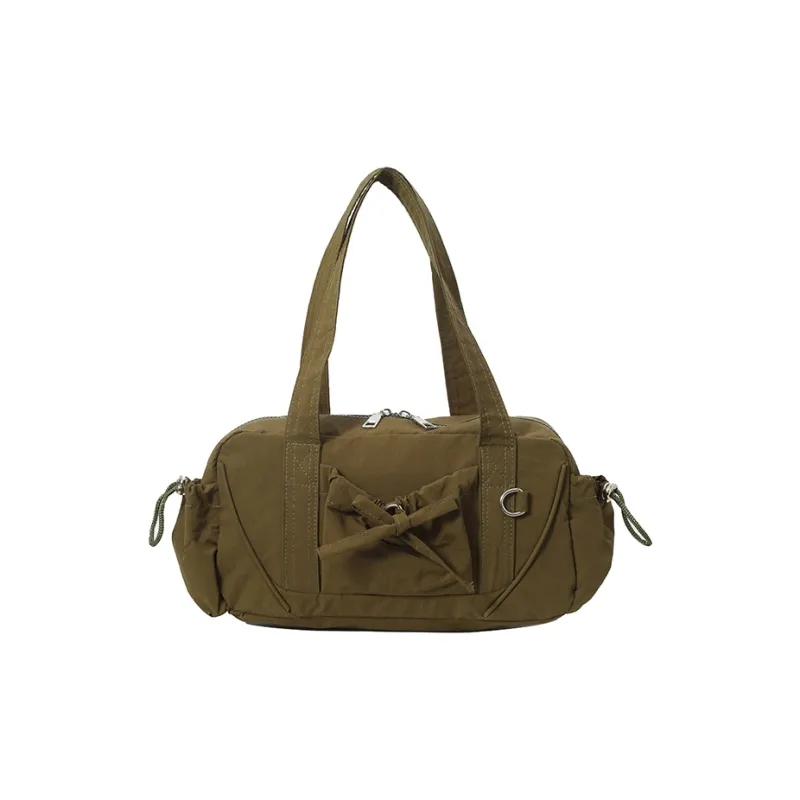 Single Warehouse Nylon Shoulder Bag Women's White/Green/Gray/Khaki/Black-18
