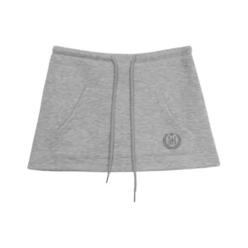 WEEKEND HUB Casual Short Skirts Women's Gray