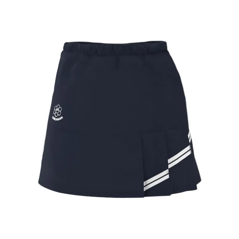 CORALIAN Casual Short Skirts Women's Navy Blue-0