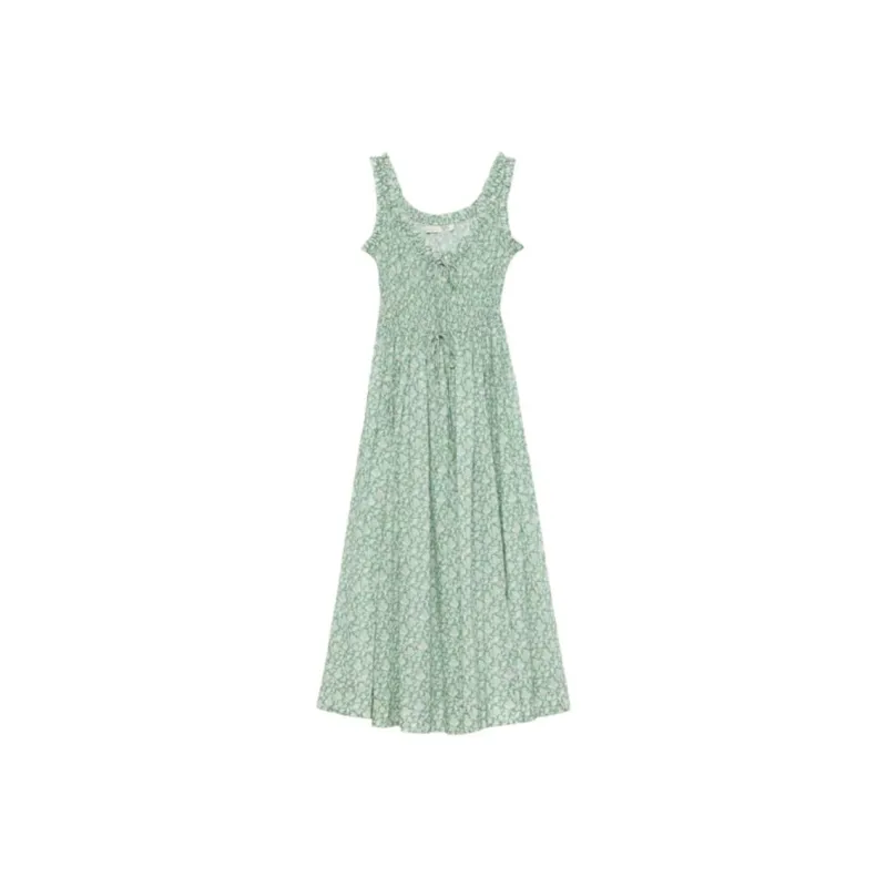 DOEN EMMARETTA DRESS Sleeveless Dress Women's Green Floral-0