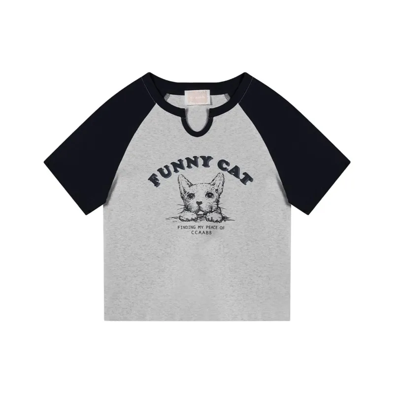 CCAABB Raglan Sleeve T Shirt Women's-0