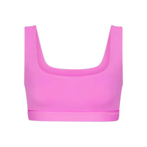 SKIMS SIGNATURE SWIM TANK BIKINI TOP Bikini Women's NEON ORCHID/Neon Orchid