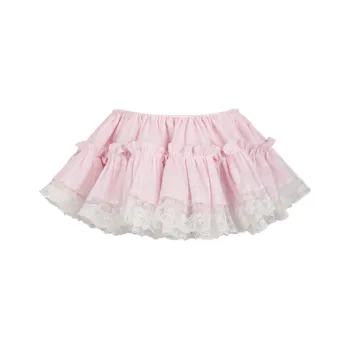 Selkie Collection SS24 Swim Dresses & Skirts Women's Beige Pink Plaid