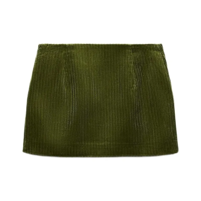 ZARA Casual Short Skirts Women's Medium Green-0