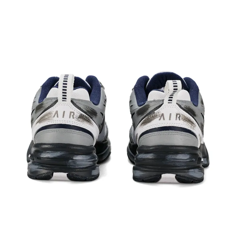 Nike Air Monarch 4 Galaxy Silver Wing Slip Resistant Low Top Chunky Sneakers Black Gray Unisex-3