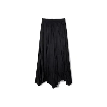 TKY SHOP Casual Long Skirts Women's Sophisticated Black