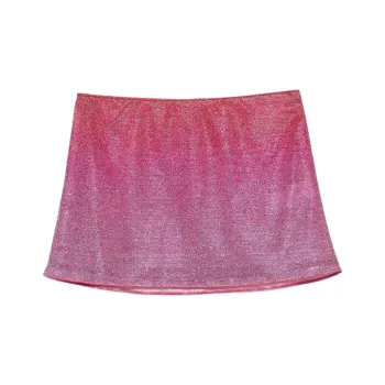 Oséree Lurex Unlined Mini Skirt