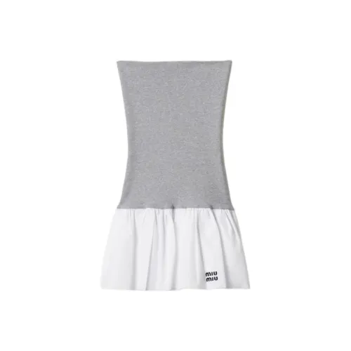 MIU midi miu SS25 Sleeveless Dress Women's Multicolor