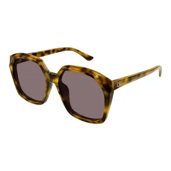 Chloe Recycled Acetate Square Sunglasses Women's Brown