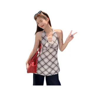 Mu Xiao Xin T Shirts Women's Plaid