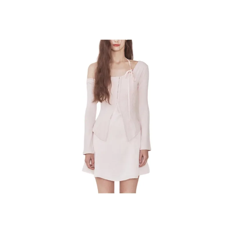 NOT YOUR ROSE FW24 Jane Dress Skirt Set Women's PINK/Pink-0