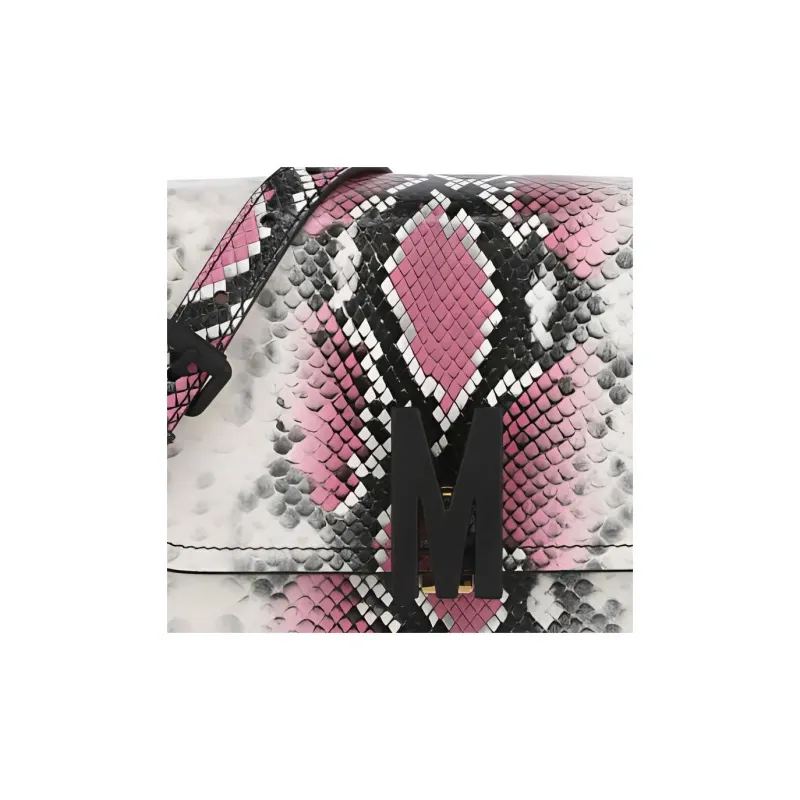 MOSCHINO Calfskin Crossbody Bag Shoulder Bag Women's Light Purple-4