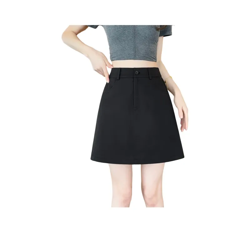 SITOL Casual Short Skirts Women's Black-0