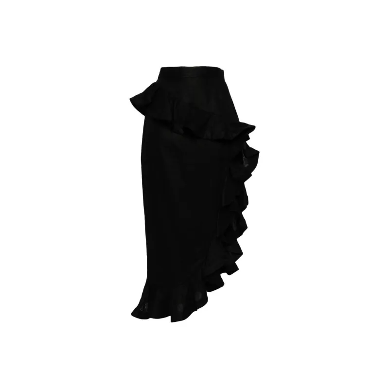 Zimmermann Casual Long Skirts Women's Black-0