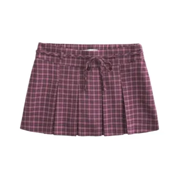 Hollister Casual Short Skirts Women's Burgundy