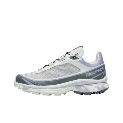 SALOMON XT 6 Cushioning And Breathable Low Top Athletic Shoes Unisex Interstellar Blue/Light Ice Green/Gray
