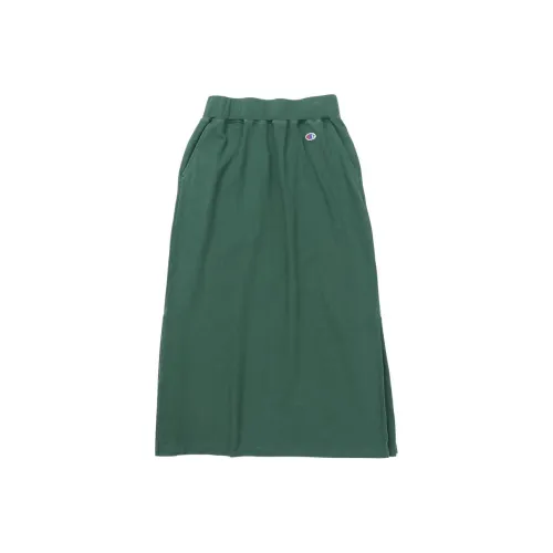 Champion SS24 Casual Long Skirts Women's Dark Green