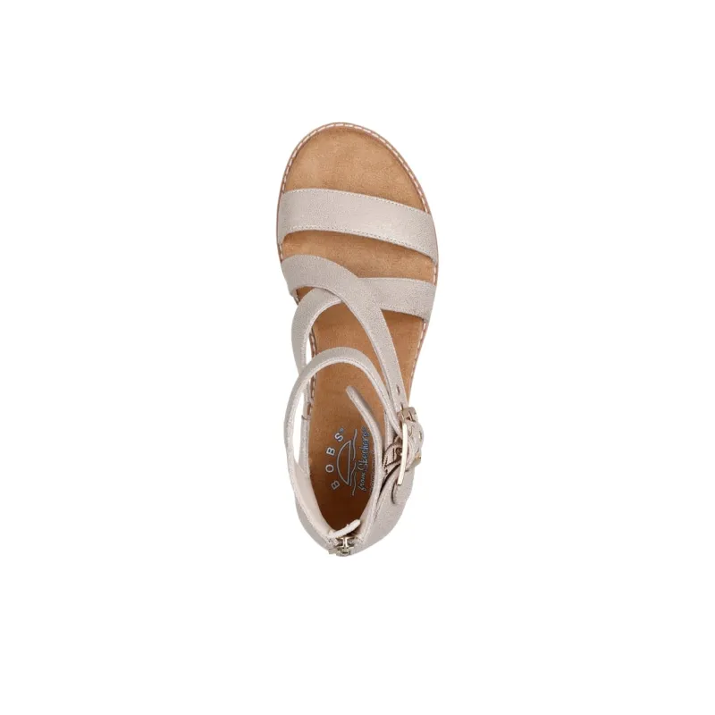 Skechers BOBS Desert Kiss Roman Sandals Women's Champagne-4