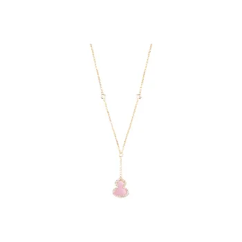 Qeelin Wulu Karat Gold Necklaces Women's Pink