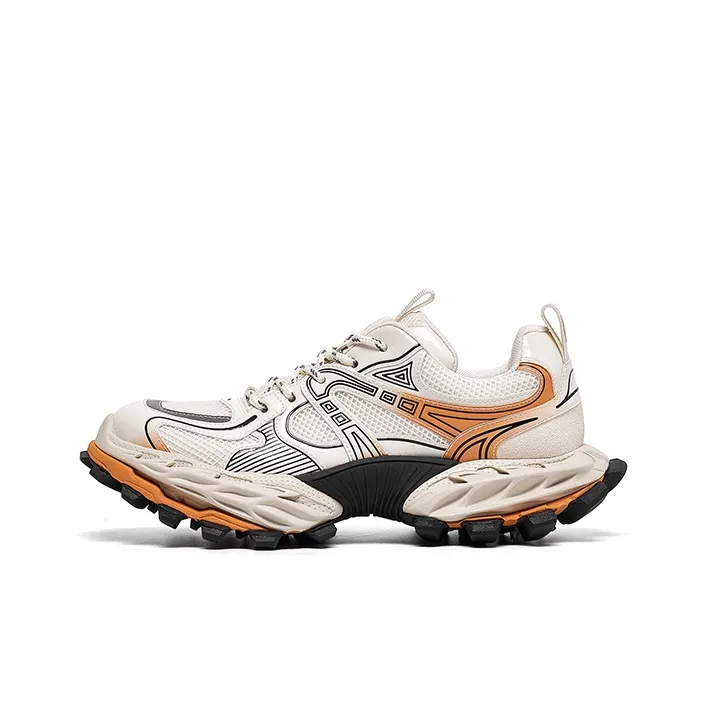 Acupuncture Cushioning, Abrasion Resistant, Lightweight, And Breathable Low Top Chunky Sneakers Men's-6