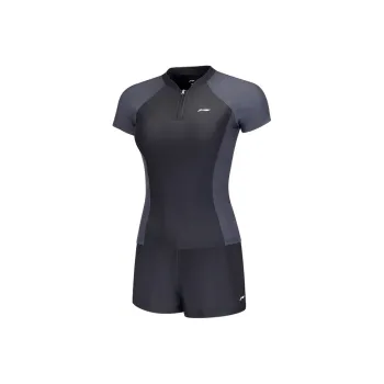 LiNing Two Piece Swimsuits Women's Black/Ink Gray