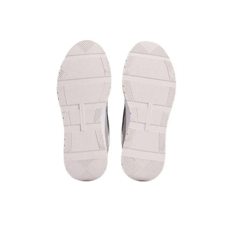 Tommy Hilfiger TH Monogram Low Top Casual Shoes Women's Gray-5