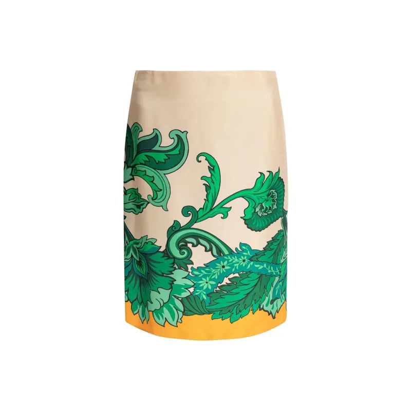 ETRO Silk Midi Skirt-0