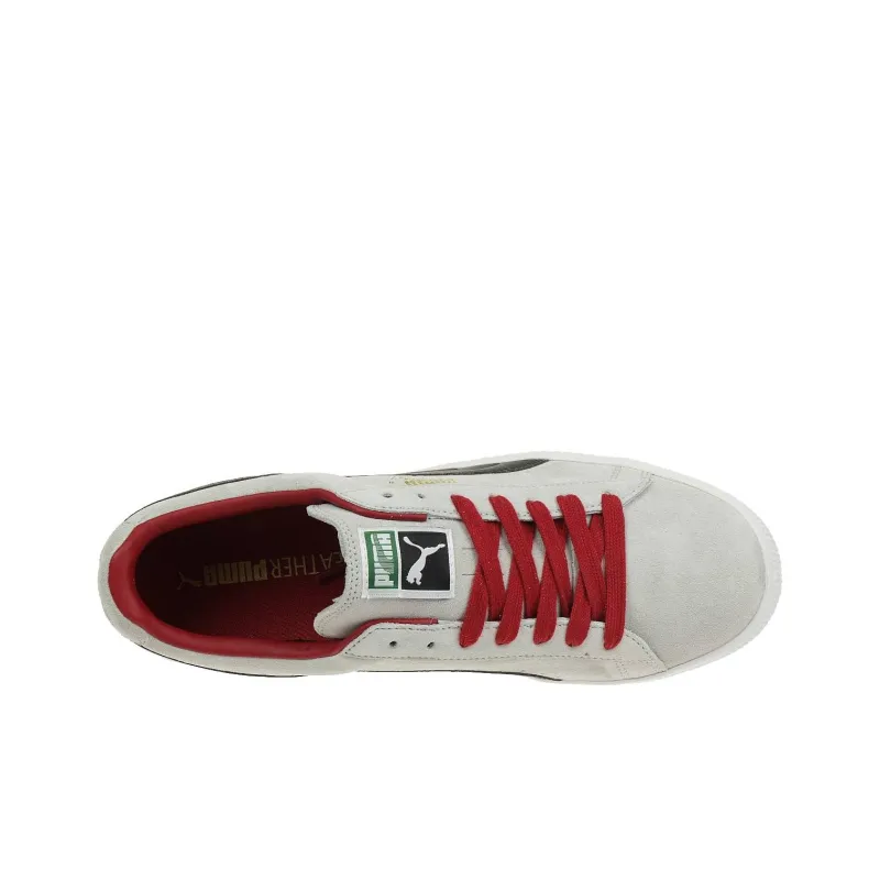 PUMA Clyde Script Anti Slip Wear Resistant Low Top Skateboard Shoes Men's Gray-3