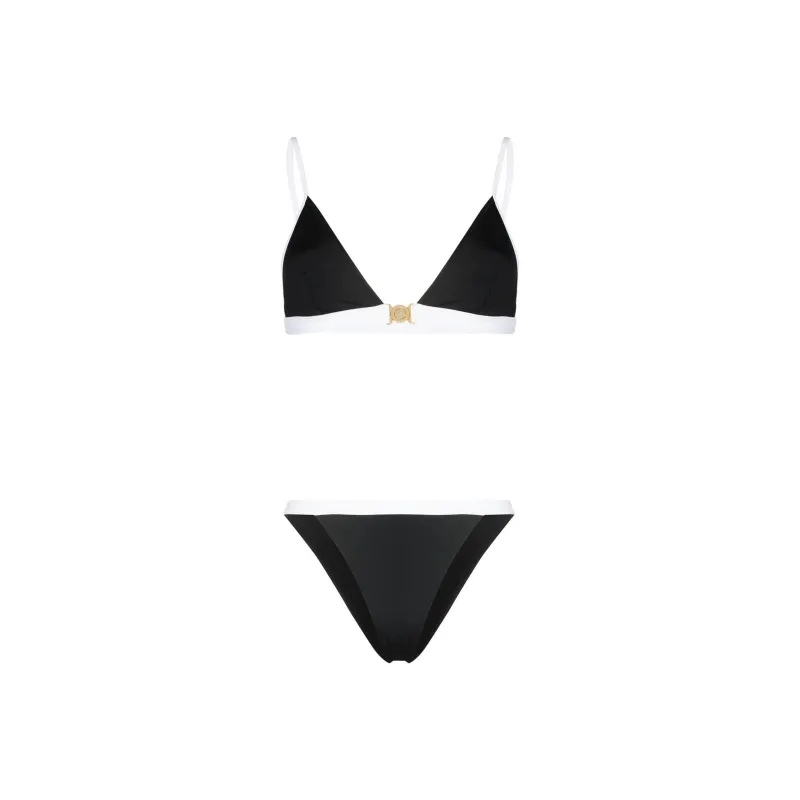 BALMAIN Two-Piece Button Embellished Bikini-0