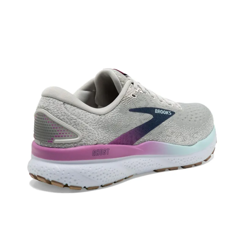 Brooks Ghost 16 Slip Resistant And Breathable Low Top Casual Running Shoes Women's Gray-3