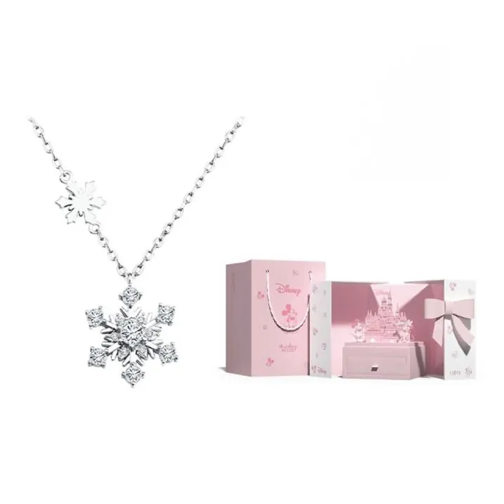 Disney Princess S925 Silver Necklaces Unisex-4