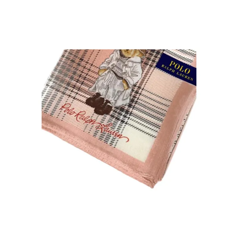 Polo Ralph Lauren Silk Scarves Unisex Soft Pink-1