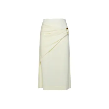 JIL SANDER Layered Effect Knitted Midi Skirt