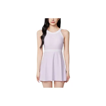 Anta One piece Swimsuit Women's Soft Purple/Pure White
