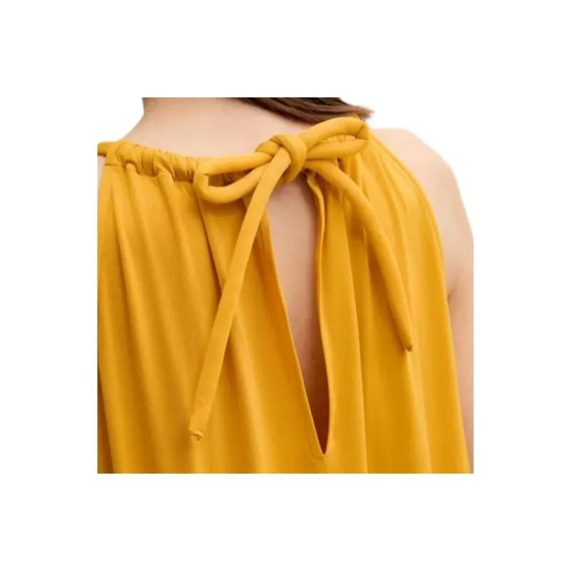 MaxMara Sleeveless Dress Women's Yellow-4