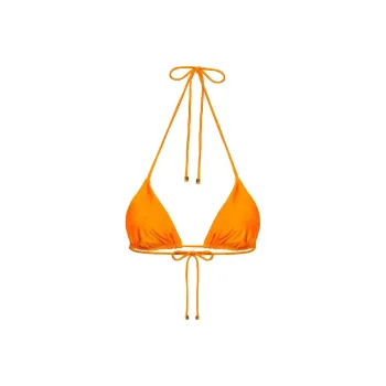 PRINCESS POLLY NEVAEH TRIANGLE SHINE BIKINI TOP Bikini Women's ORANGE/Orange