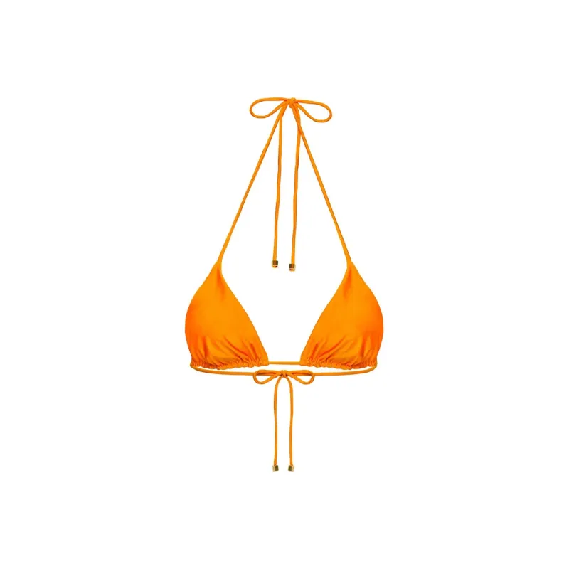 PRINCESS POLLY NEVAEH TRIANGLE SHINE BIKINI TOP Bikini Women's ORANGE/Orange-0