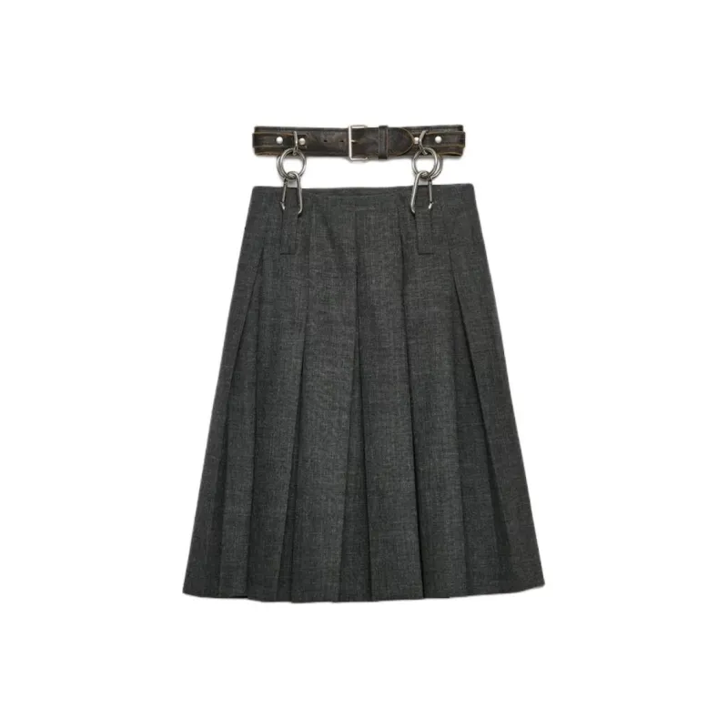 PRADA SS25 Spring Summer Women's Apparel Collection Casual Short Skirts Women's Gray-0
