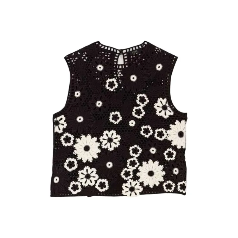 Maje Crochet Top-0