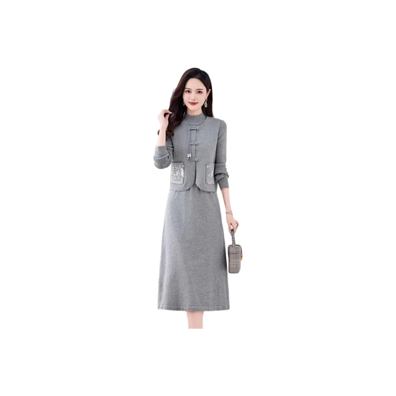 Yi Mengyuan Two Piece Skirt Sets Women's-2
