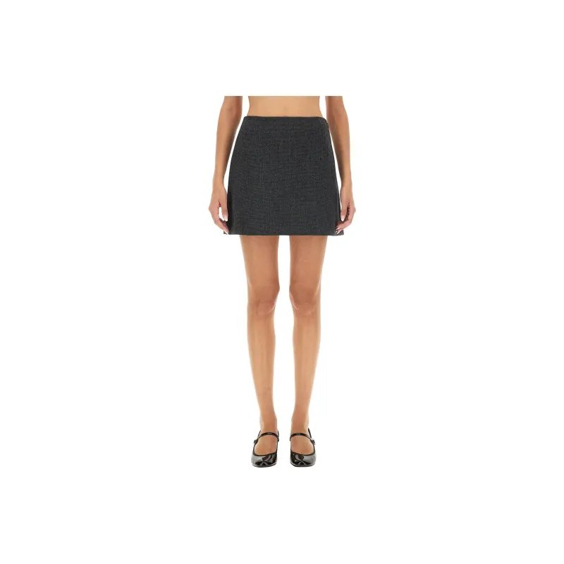 THEORY Tweed High Waist Mini Skirt-0