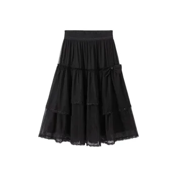 EICHITOO Casual Long Skirt Women's Black