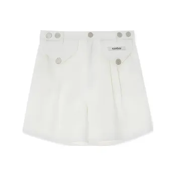 KIMHEKIM SS24 TWO POCKETS DENIM SHORTS Denim Shorts Women's WHITE/White