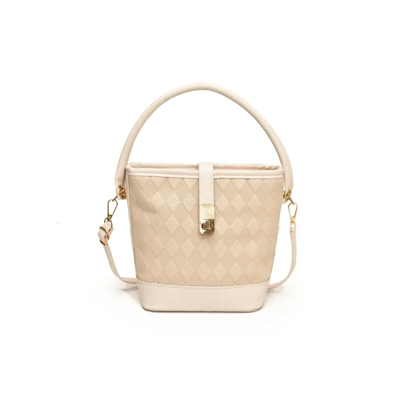 TOUTSEUL YOLO PU Bucket Bag Handbag Women's White/Black/Khaki/Brown-0