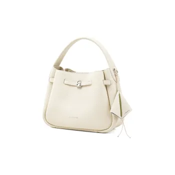 LA FESTIN Top Grain Cow Leather Basket Bag Handbag Medium Size Women's Multicolor