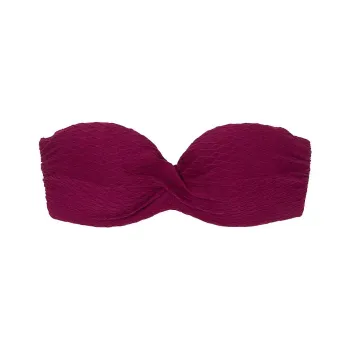 Victoria's Secret PINK Mix & Match Twist Push-Up Bandeau Top / PR Bikini Women's Rogue Red