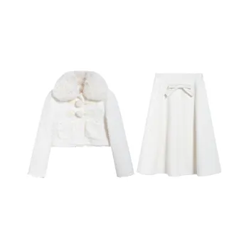 FLIM Skirt Set Women's Milk White